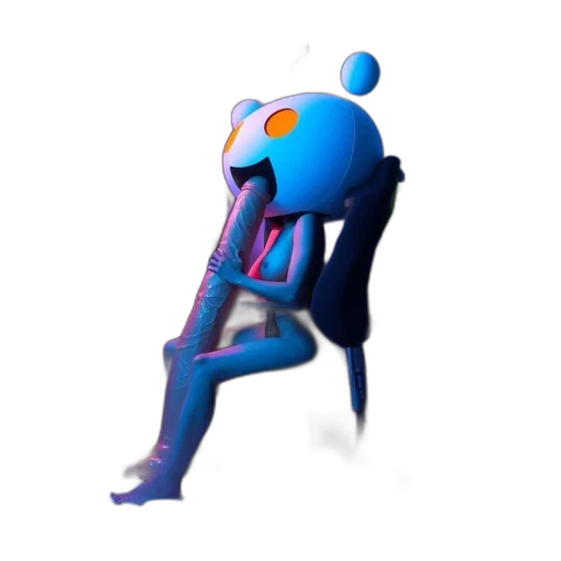 robot, furniture, staff, creature transparent PNG cut-out