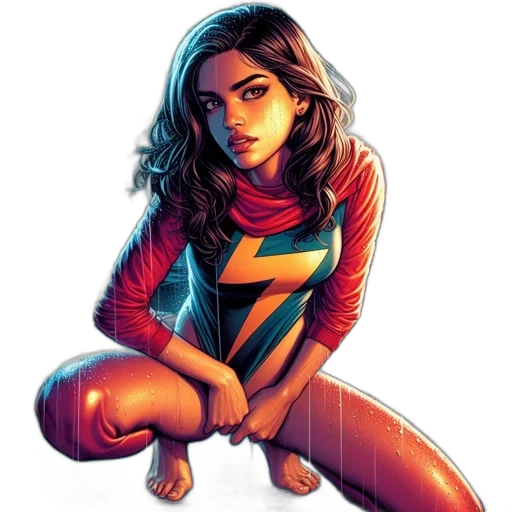 comic book art, concept art, cartoon, fantasy art transparent PNG cut-out