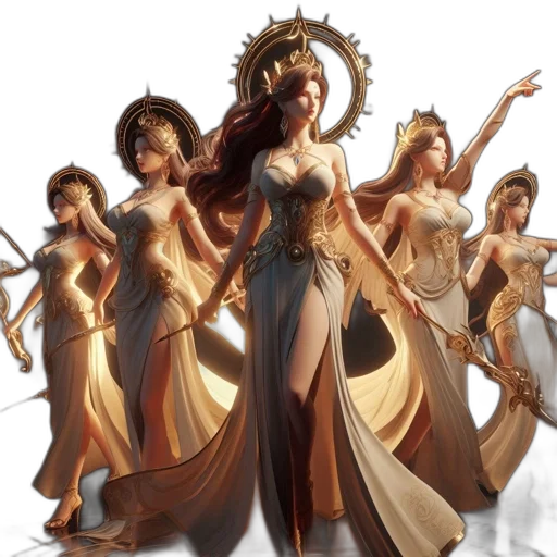 concept art, fantasy art, comic book art, 3d render transparent PNG cut-out