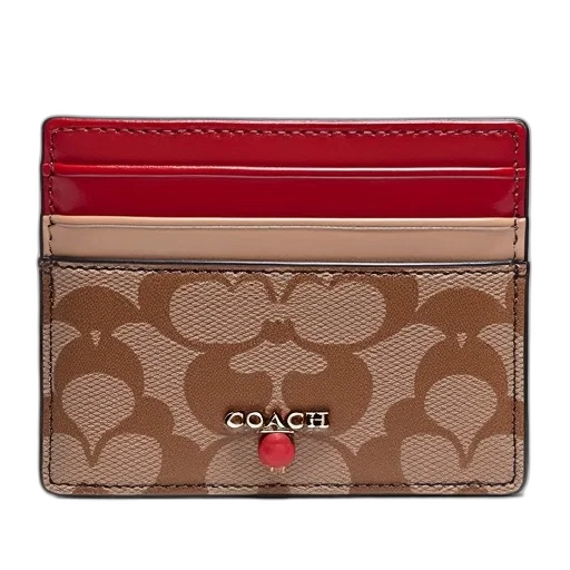 red, coach, slim, card transparent PNG cut-out