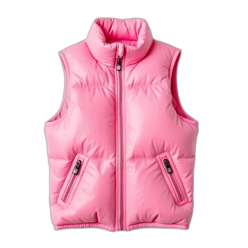 jacket, pink, shiny, smooth transparent PNG cut-out