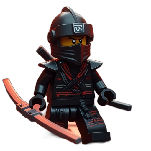 weapon, staff, robot, 3d render transparent PNG cut-out