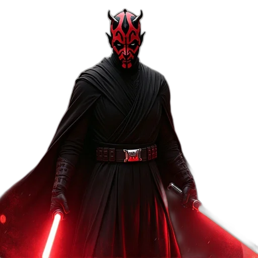 staff, mask, concept art, red transparent PNG cut-out