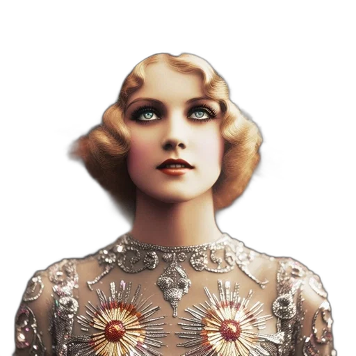 dress, jewelry, crown, face transparent PNG cut-out