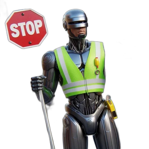 robot, staff, weapon, concept art transparent PNG cut-out