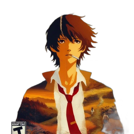 jacket, concept art, pixel art, anime transparent PNG cut-out
