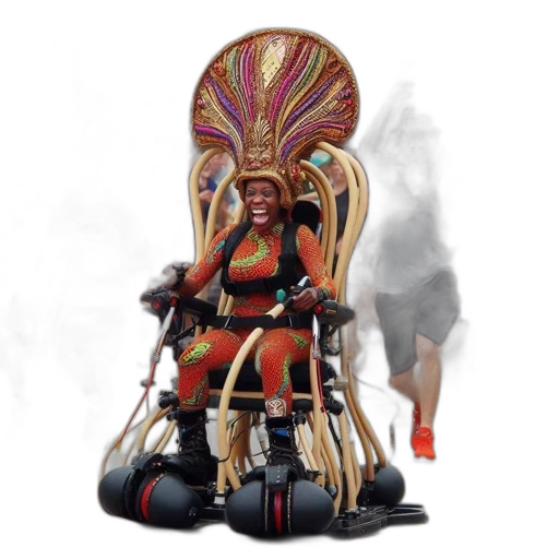 staff, crown, mask, robot transparent PNG cut-out