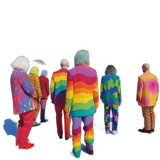 jacket, staff, dress, mask transparent PNG cut-out