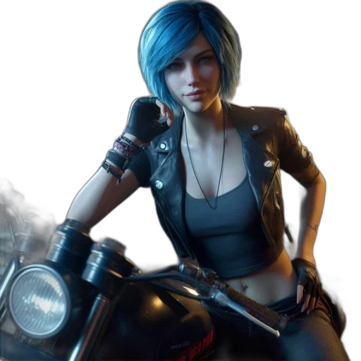 concept art, cyberpunk, fantasy art, photorealistic transparent PNG cut-out