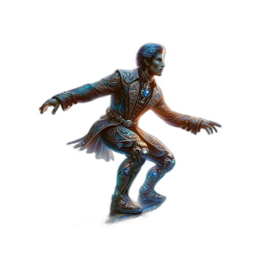 creature, mask, staff, robot transparent PNG cut-out