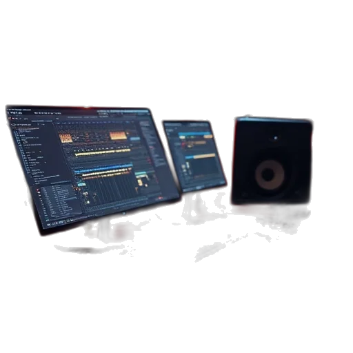 3d render, audio, engineering, sound transparent PNG cut-out
