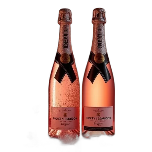 bottle, 3d render, moet, chandon transparent PNG cut-out