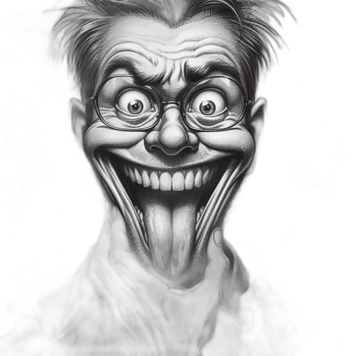 face, mask, creature, comic book art transparent PNG cut-out