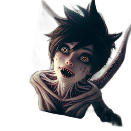 creature, dragon, staff, mask transparent PNG cut-out