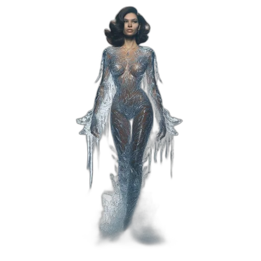 dress, creature, hair, concept art transparent PNG cut-out