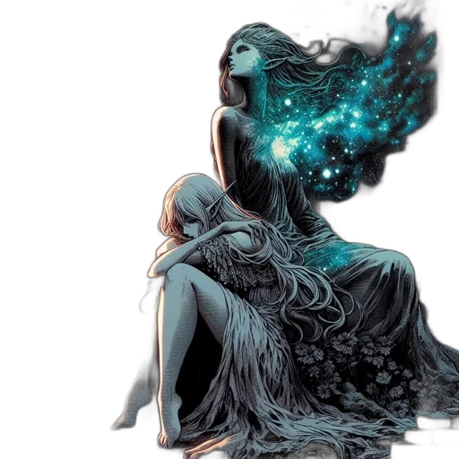 dress, mask, creature, concept art transparent PNG cut-out
