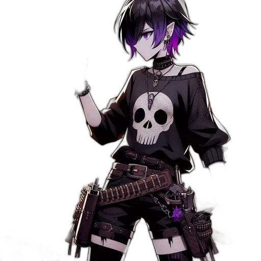 weapon, staff, jacket, pixel art transparent PNG cut-out