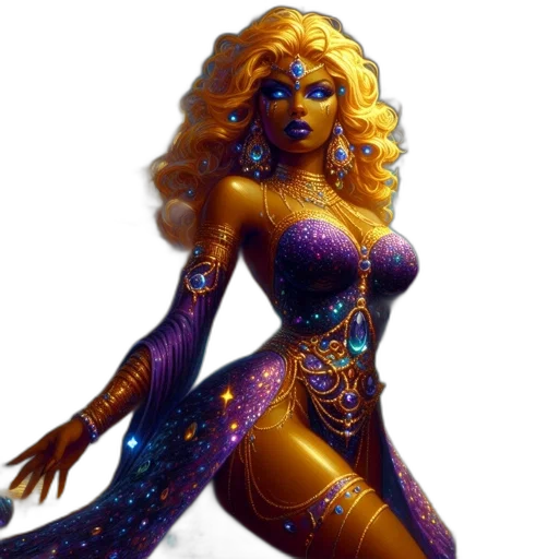 fantasy art, concept art, comic book art, 3d render transparent PNG cut-out