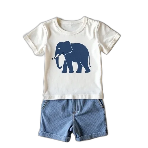 white, tee, shirt, blue transparent PNG cut-out