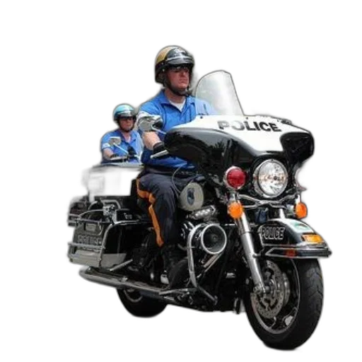two, police, officers, motorcycles transparent PNG cut-out