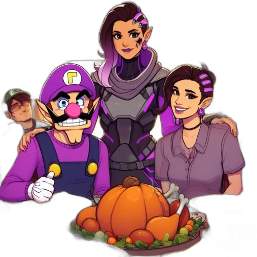 crown, mask, food, staff transparent PNG cut-out