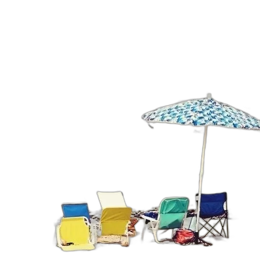 umbrella, furniture, 3d render, concept art transparent PNG cut-out
