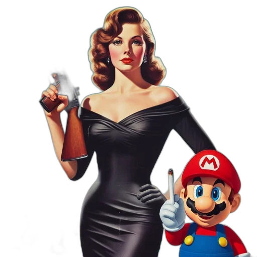 dress, weapon, pixel art, comic book art transparent PNG cut-out