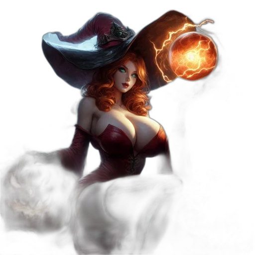 staff, hat, fantasy art, concept art transparent PNG cut-out