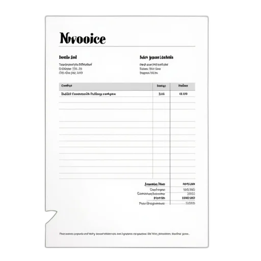 printable, service, invoices, easy transparent PNG cut-out