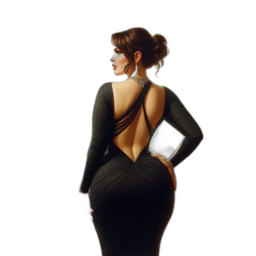 dress, photorealistic, concept art, 3d render transparent PNG cut-out