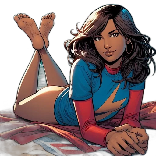 comic book art, concept art, female, animated transparent PNG cut-out