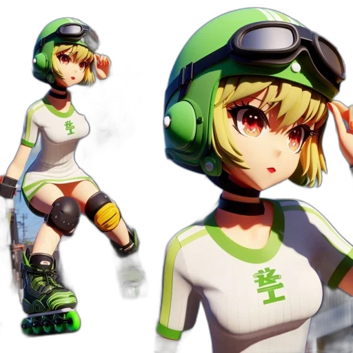 robot, concept art, 3d render, anime transparent PNG cut-out