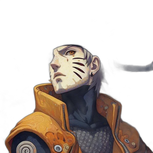 face, robot, mask, jacket transparent PNG cut-out