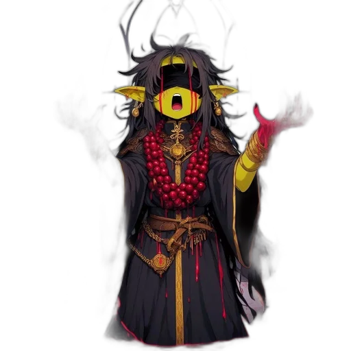 mask, staff, dragon, creature transparent PNG cut-out
