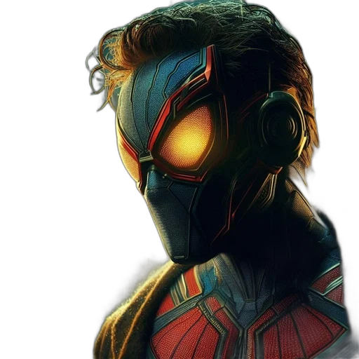 mask, face, robot, comic book art transparent PNG cut-out
