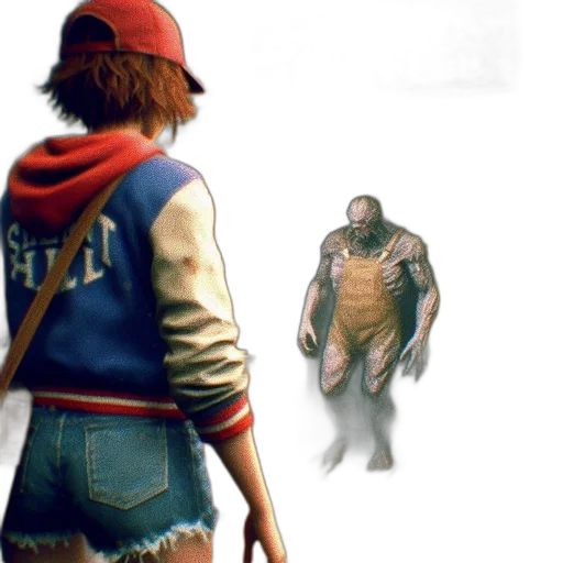 jacket, creature, hat, concept art transparent PNG cut-out