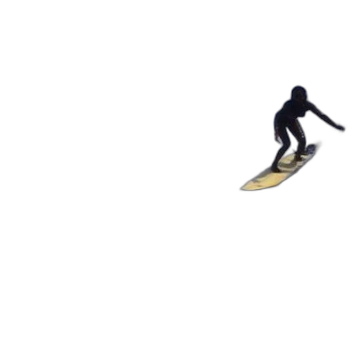 pixel art, 3d render, concept art, surfer transparent PNG cut-out