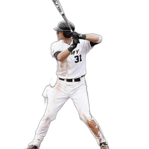 weapon, baseball, player, number transparent PNG cut-out