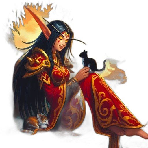 staff, dragon, crown, fantasy art transparent PNG cut-out