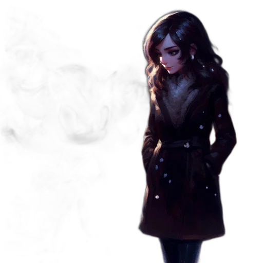 dress, jacket, concept art, fantasy art transparent PNG cut-out