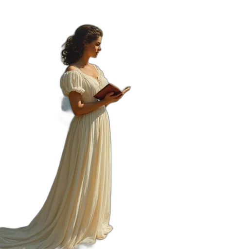 dress, jewelry, staff, 3d render transparent PNG cut-out