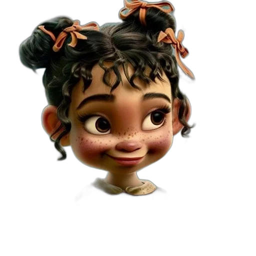face, hair, crown, creature transparent PNG cut-out