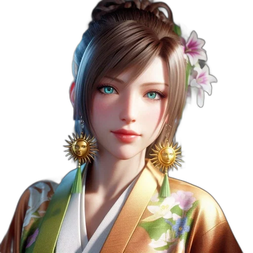 face, jewelry, staff, dress transparent PNG cut-out