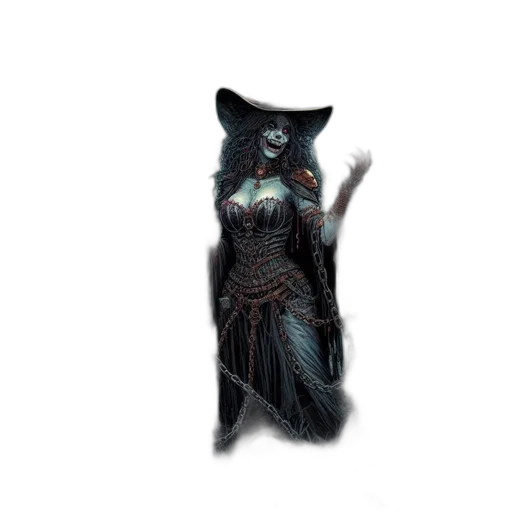 creature, dress, staff, animal transparent PNG cut-out