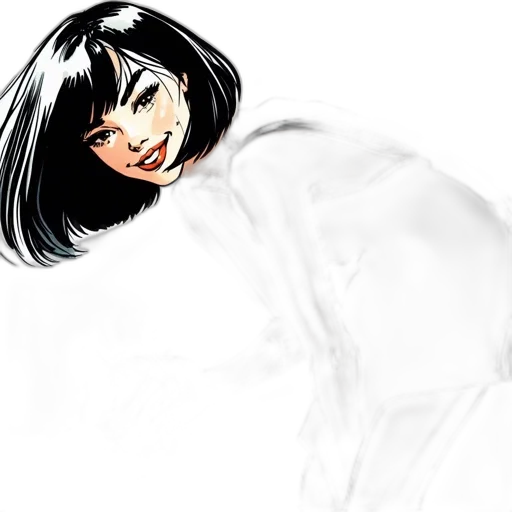 face, hair, creature, jacket transparent PNG cut-out