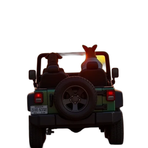 car, animal, weapon, staff transparent PNG cut-out