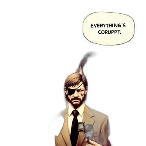 staff, mask, jacket, comic book art transparent PNG cut-out