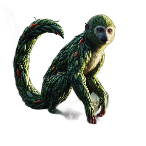 creature, animal, staff, dragon transparent PNG cut-out