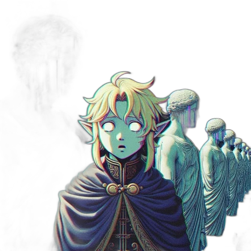 staff, mask, sword, creature transparent PNG cut-out