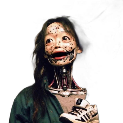 mask, robot, face, creature transparent PNG cut-out